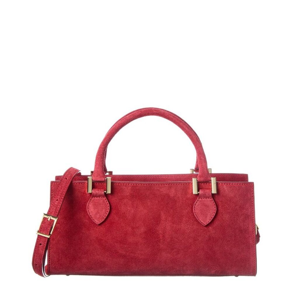 Isabella Rossetti Rosalind Suede Handbag, Red